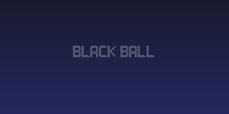 Black Ball Social Header