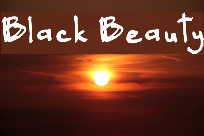 Black Beauty Font examples