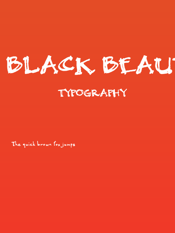 Black Beauty Poster