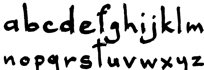 Black Beauty Font LOWERCASE