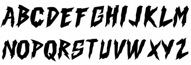 Black Bird Schriftart Groß