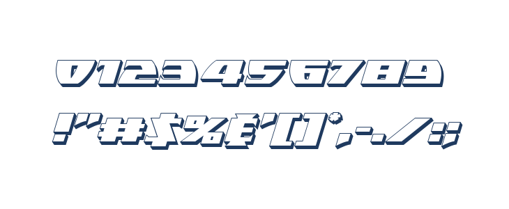 Black Bishop 3D Italic Other Characters