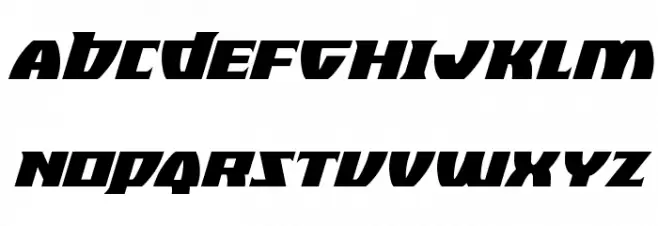 Black Bishop Condensed Italic Fonte MAIÚSCULAS