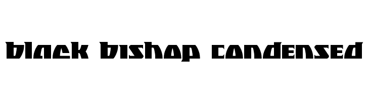 Black Bishop Condensed  フリーフォントのダウンロード