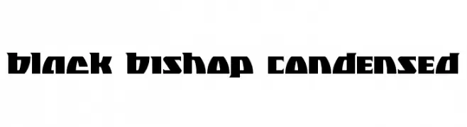 Black Bishop Condensed  font caratteri gratis
