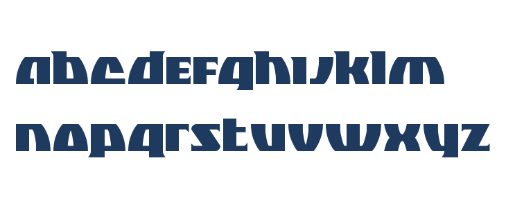 Black Bishop Condensed Lowercase