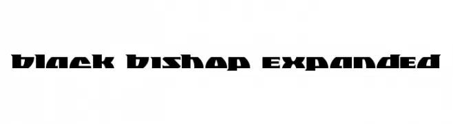 Black Bishop Expanded  Fuentes Gratis Descargar