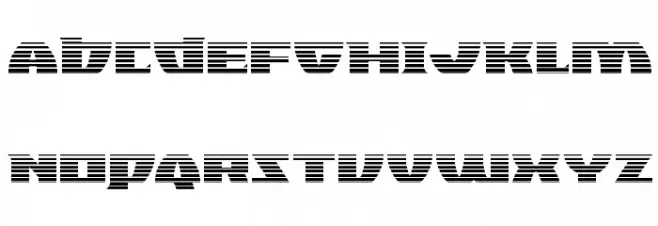 Black Bishop Gradient Font UPPERCASE