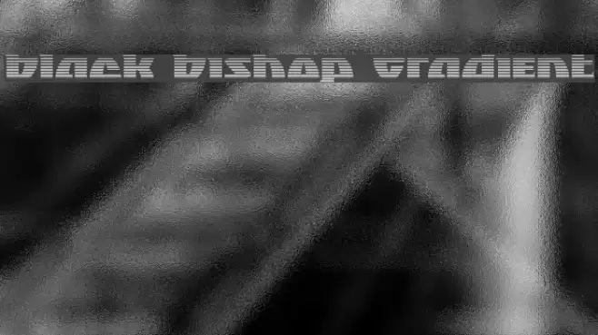 Black Bishop Gradient Font examples