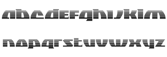 Black Bishop Gradient Font LOWERCASE