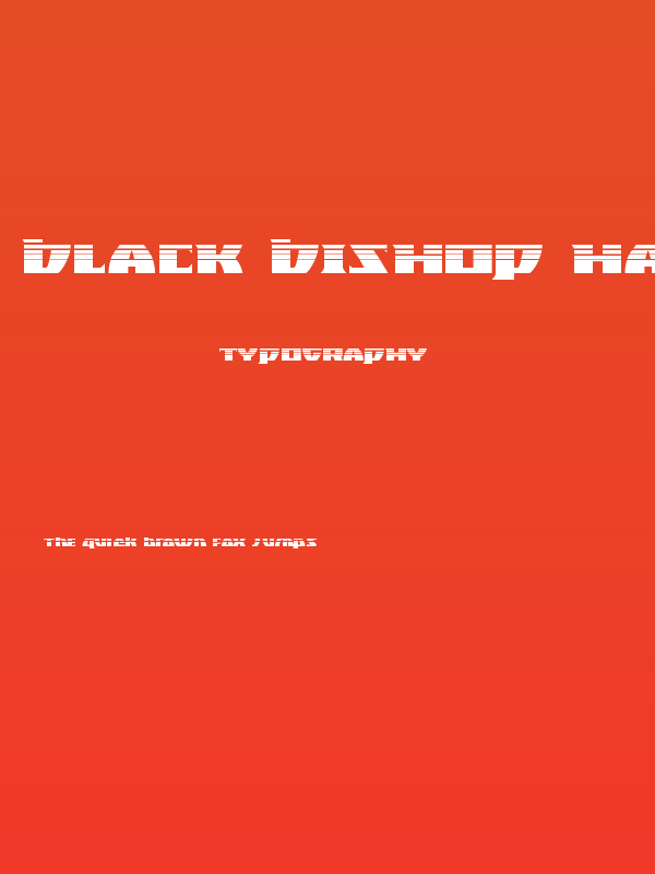 Black Bishop Halftone Poster