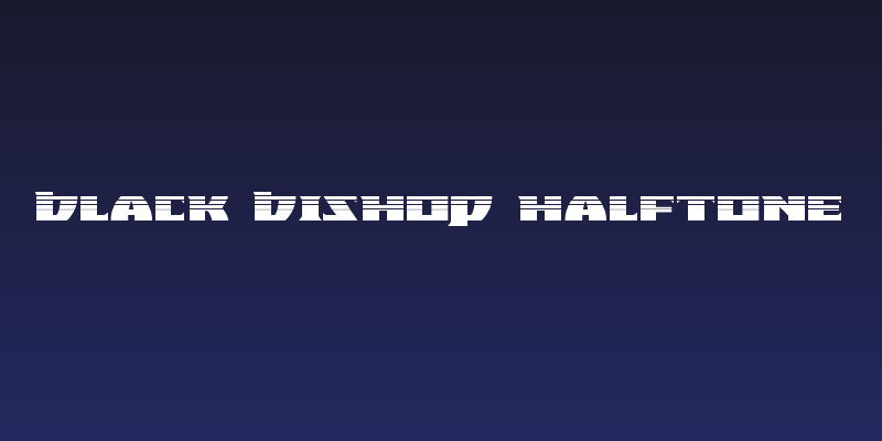 Black Bishop Halftone Social Header