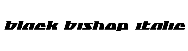 Black Bishop Italic  フリーフォントのダウンロード