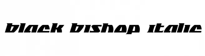 Black Bishop Italic  Fuentes Gratis Descargar