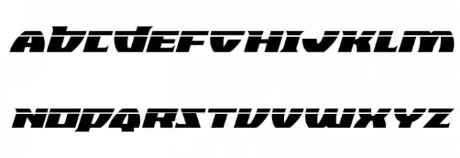 Black Bishop Laser Italic Fonte MAIÚSCULAS