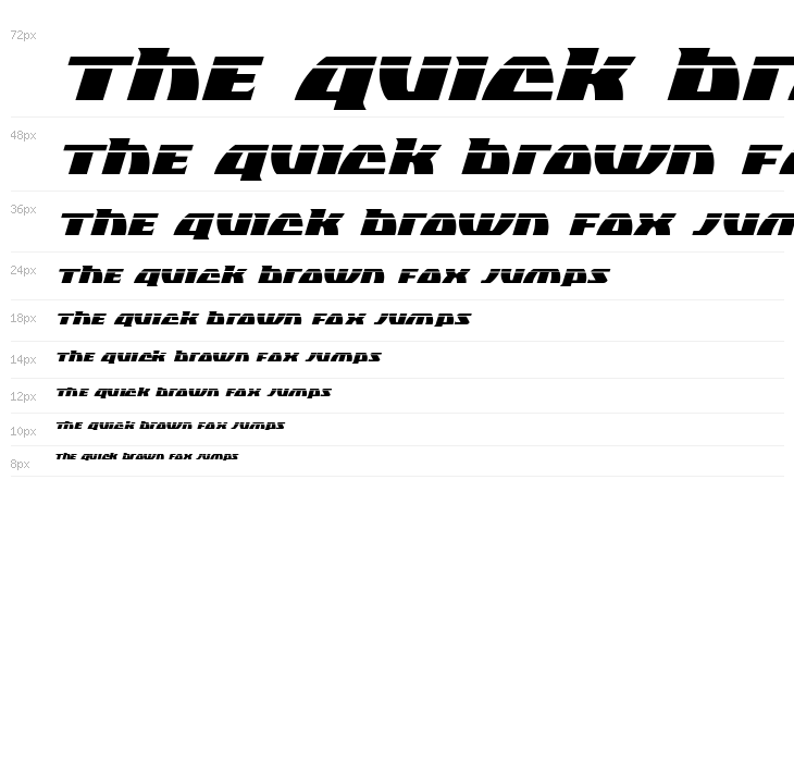 Black Bishop Laser Italic Waterfall