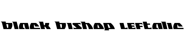 Black Bishop Leftalic  font caratteri gratis