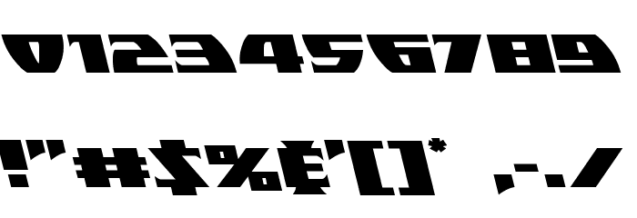 Black Bishop Leftalic Font OTHER CHARS