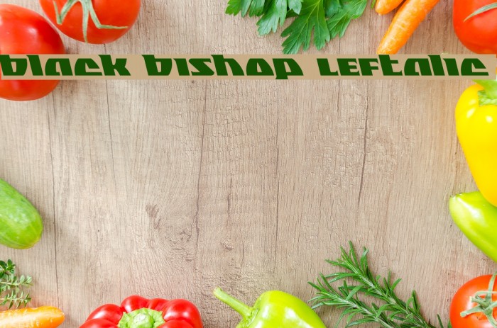 Black Bishop Leftalic Font examples
