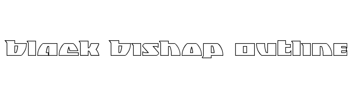 Black Bishop Outline  免费字体下载