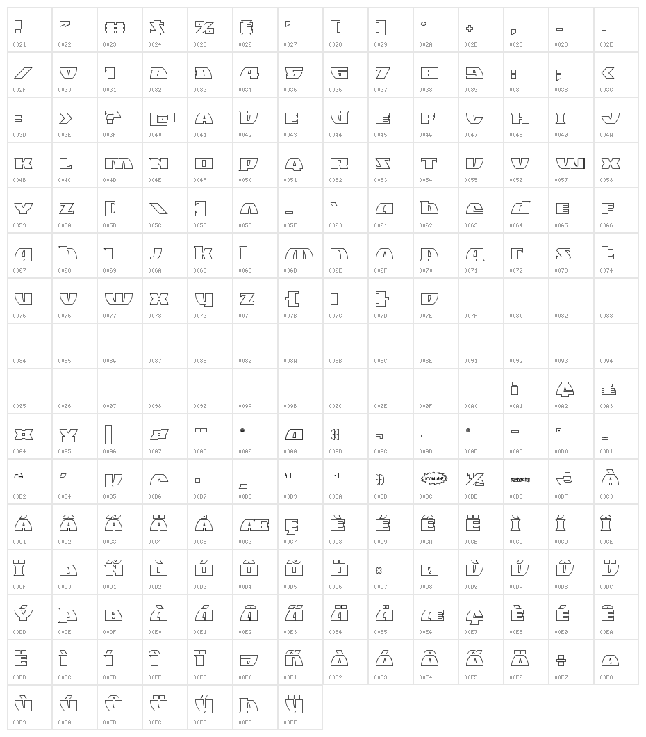 Black Bishop Outline Character Map