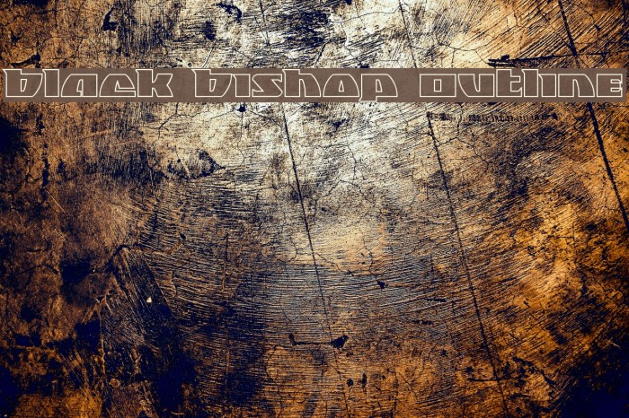 Black Bishop Outline Example 3