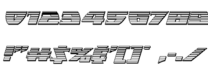 Black Bishop Platinum Italic Font OTHER CHARS