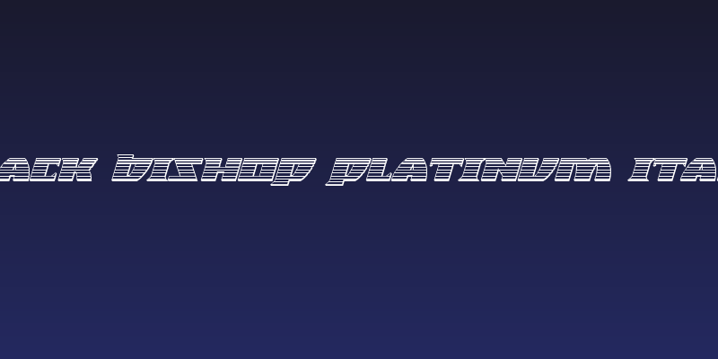 Black Bishop Platinum Italic Social Header