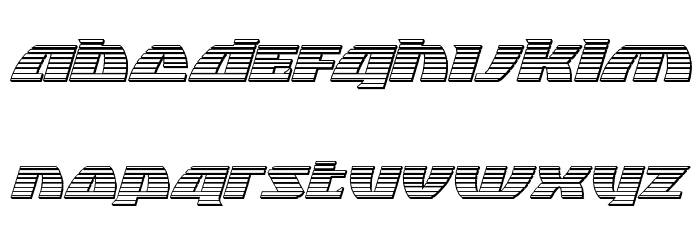 Black Bishop Platinum Italic Font LOWERCASE