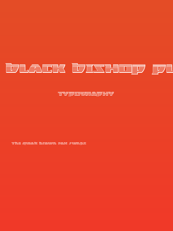 Black Bishop Platinum Poster