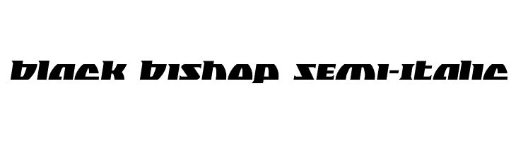 Black Bishop Semi-Italic  font caratteri gratis