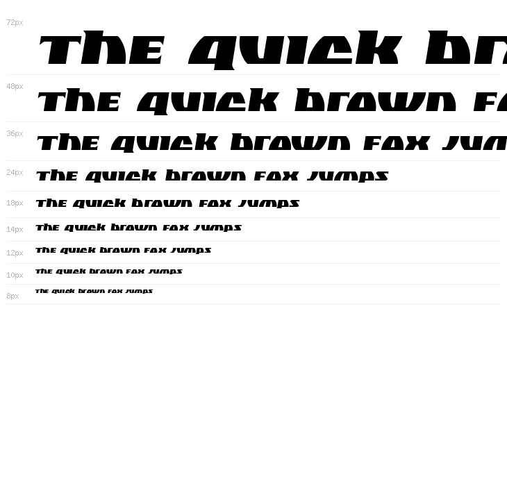 Black Bishop Semi-Italic Waterfall