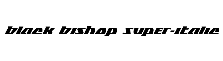 Black Bishop Super-Italic  免费字体下载