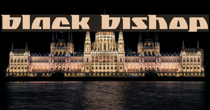 Black Bishop Font examples