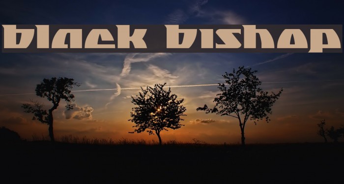 Black Bishop Font examples