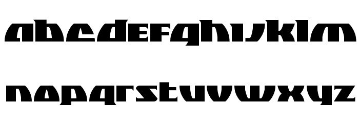 Black Bishop Font LOWERCASE
