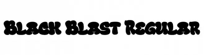 Black Blast Regular  नि: शुल्क फ़ॉन्ट्स डाउनलोड