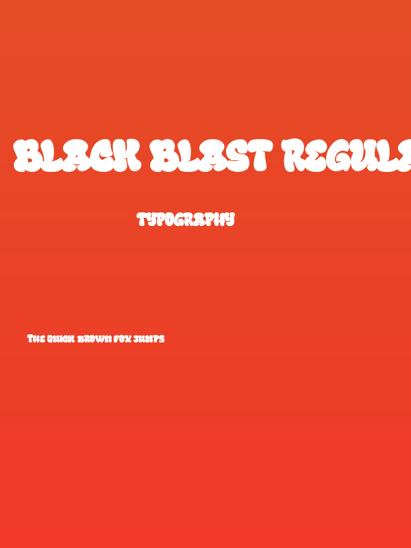Black Blast Regular Poster