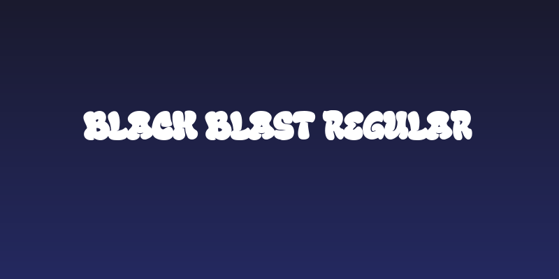 Black Blast Regular Social Header