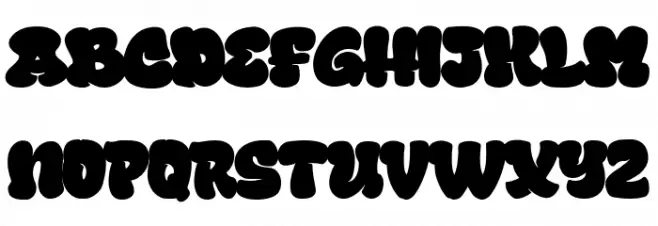 Black Blast Regular फ़ॉन्ट लोअरकेस