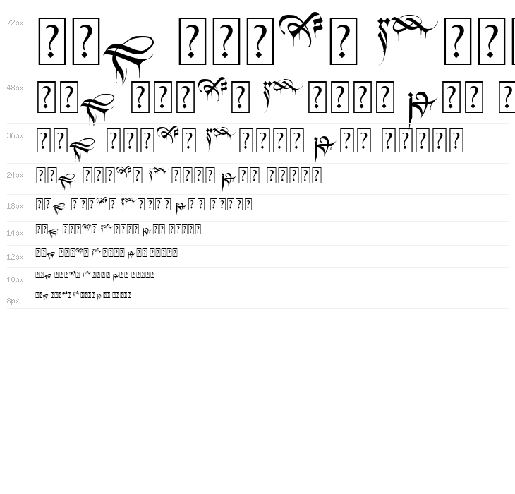 Black Blood Ornament Waterfall