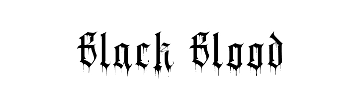 Black Blood  les polices de caractères gratuit tlcharger