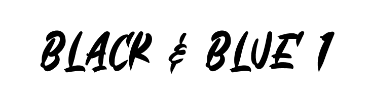 Black & Blue 1  font caratteri gratis