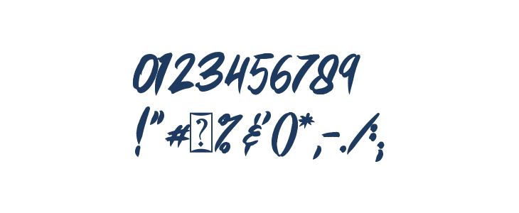 Black & Blue Rough Other Characters