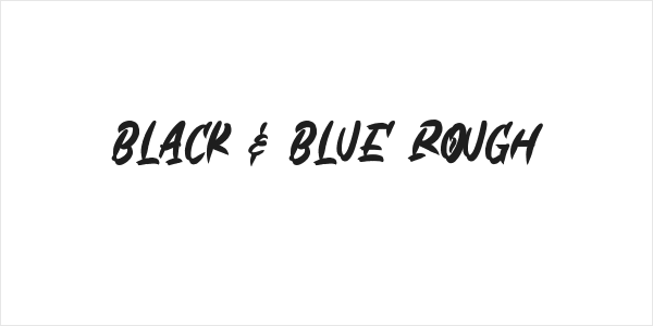Black & Blue Rough Logo
