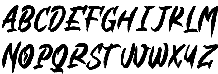 Black & Blue Textured Font LOWERCASE