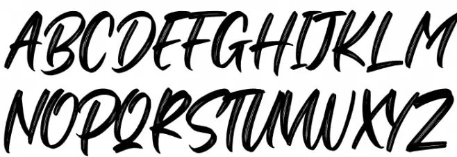 Black Bones Personal Use Schriftart Groß