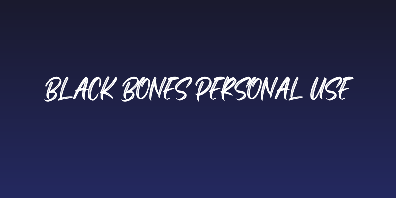 Black Bones Personal Use Social Header