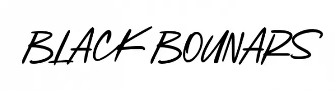 Black Bounars Font