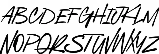 Black Bounars Font UPPERCASE